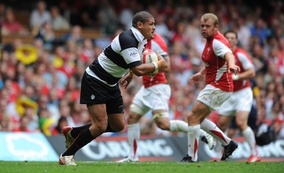 04.06.11 - Wales v Barbarians - DHL Challenge - Willie Mason of Barbarians gets into space. 