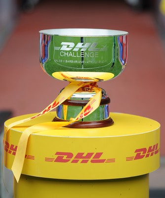 04.06.11 - Wales v Barbarians - DHL Challenge - DHL Challenge winners trophy. 
