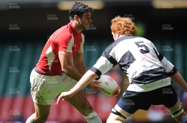 04.06.11 - Wales v Barbarians - DHL Challenge - Mike Phillips of Wales takes on Paul Tito of Barbarians. 