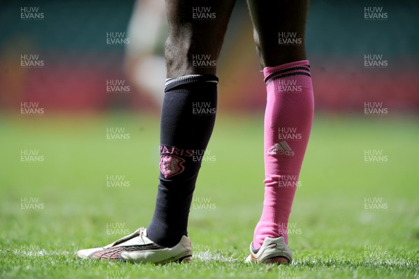 04.06.11 - Wales v Barbarians - DHL Challenge - Paul Sackey of Barbarians wears Stade Francais socks. 