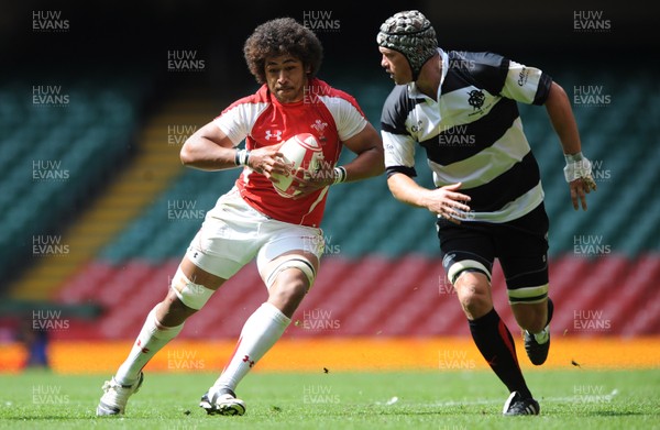 04.06.11 - Wales v Barbarians - DHL Challenge - Toby Faletau of Wales gets clear. 