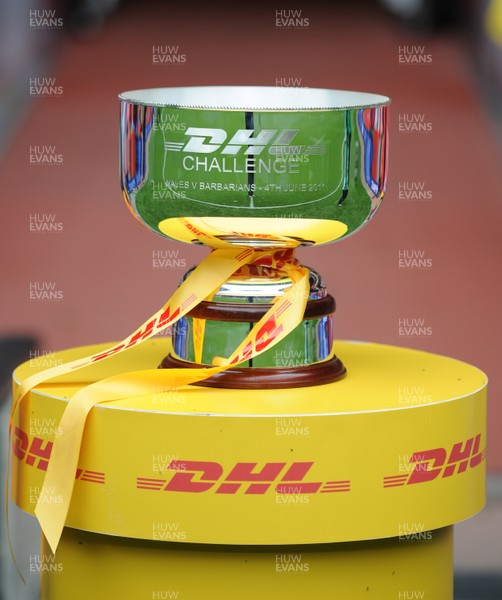 04.06.11 - Wales v Barbarians - DHL Challenge - DHL Challenge winners trophy. 