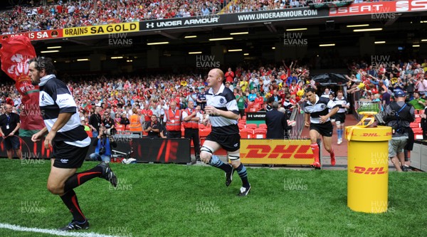 04.06.11 - Wales v Barbarians - DHL Challenge - Martyn Williams of Barbarians runs out. 