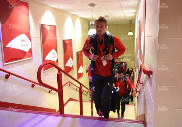 301119 - Wales v Barbarians - International Rugby - Johnny McNicholl arrives