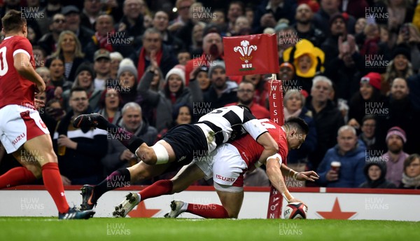 301119 - Wales v Barbarians - International Rugby - Josh Adams of Wales scores try
