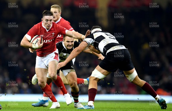 301119 - Wales v Barbarians - International Rugby - Josh Adams of Wales is tackled by Tyler Ardron of Barbarians