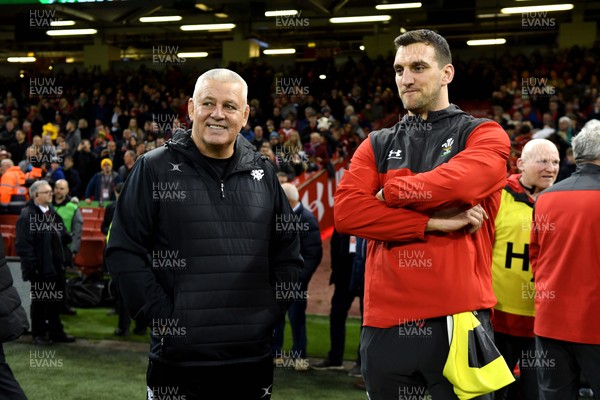 301119 - Wales v Barbarians - International Rugby - Warren Gatland and Sam Warburton at the end of the game