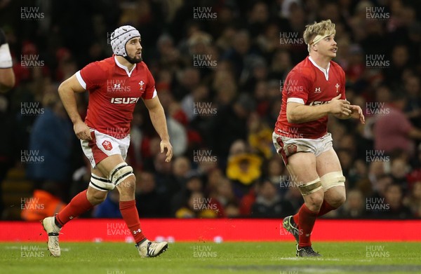 301119 - Wales v Barbarians - Ollie Griffiths and Aaron Wainwright of Wales