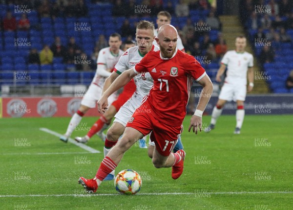 090919 - Wales v Belarus, International Challenge Match - Jonny Williams of Wales holds possession