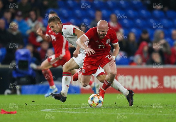 090919 - Wales v Belarus, International Challenge Match - Jonny Williams of Wales is brought down
