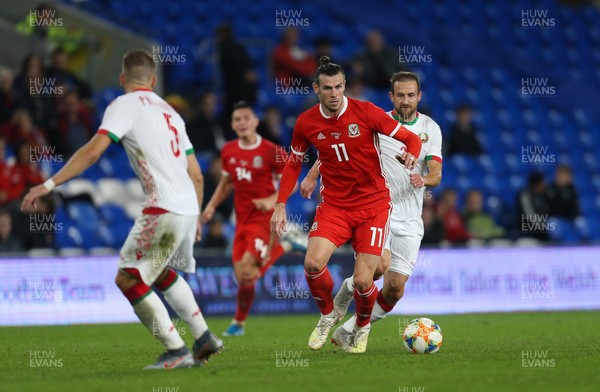090919 - Wales v Belarus, International Challenge Match - Gareth Bale of Wales presses forward