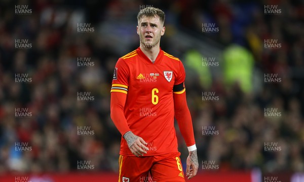 131121 - Wales v Belarus, 2022 World Cup Qualifying Match - Joe Rodon of Wales