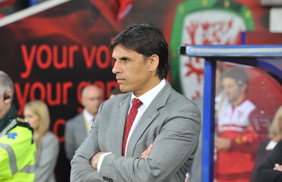 070912 - Wales v Belgium - FIFA 2014 World Cup Qualifying Match -    Wales' manager Chris Coleman 
