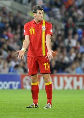 070912 - Wales v Belgium - FIFA 2014 World Cup Qualifying Match -   Reaction from Wales' Gareth Bale  