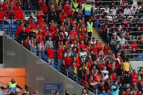 110622 - Wales v Belgium, UEFA Nations League -  Belgium fans in full voice