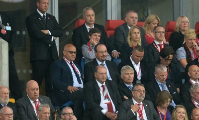 120615 - Wales v Belgium - UEFA European Championship 2016 Qualifier -Rafael Benitez looks on