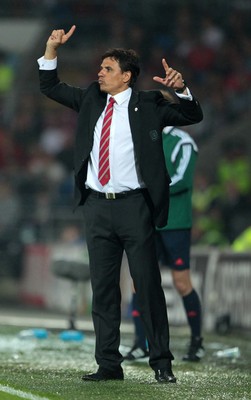 120615 - Wales v Belgium - UEFA European Qualifier - Wales manager Chris Coleman