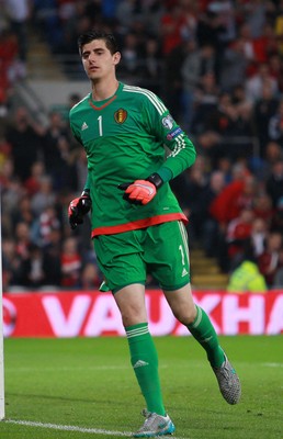 120615 - Wales v Belgium - UEFA European Qualifier - Thibaut Courtois of Belgium