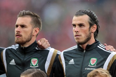 120615 - Wales v Belgium - UEFA European Qualifier - Aaron Ramsey and Gareth Bale of Wales