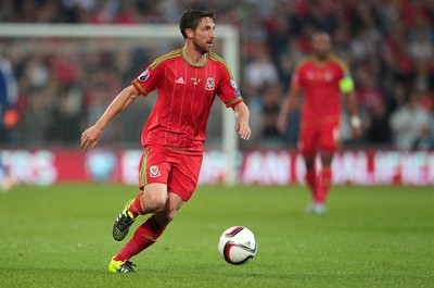 120615 - Wales v Belgium - UEFA European Qualifier - Joe Allen of Wales