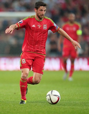 120615 - Wales v Belgium - UEFA European Qualifier - Joe Allen of Wales