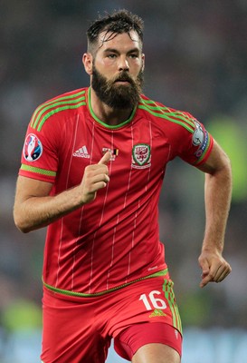 120615 - Wales v Belgium - UEFA European Qualifier - Joe Ledley of Wales