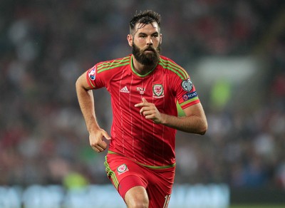 120615 - Wales v Belgium - UEFA European Qualifier - Joe Ledley of Wales