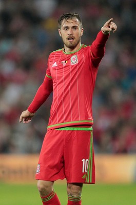 120615 - Wales v Belgium - UEFA European Qualifier - Aaron Ramsey of Wales