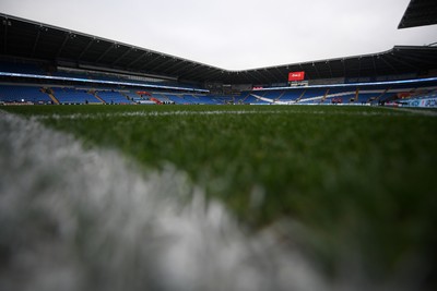 131025 - Wales v Belgium - 2026 FIFA World Cup Qualifying - A general view of the Cardiff City Stadium ahead of this evenings game