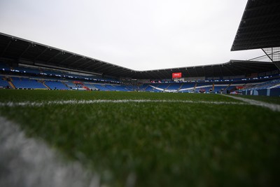 131025 - Wales v Belgium - 2026 FIFA World Cup Qualifying - A general view of the Cardiff City Stadium ahead of this evenings game
