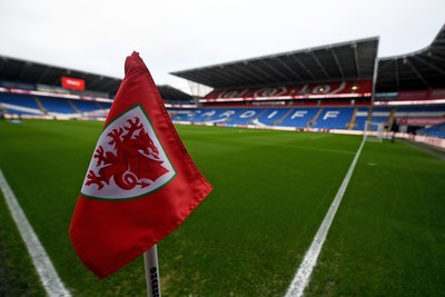 131025 - Wales v Belgium - 2026 FIFA World Cup Qualifying - A general view of the Cardiff City Stadium ahead of this evenings game
