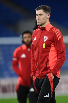131025 - Wales v Belgium - 2026 FIFA World Cup Qualifying - Ben Davies of Wales ahead of his 100th cap this evening 