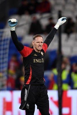 131025 - Wales v Belgium - 2026 FIFA World Cup Qualifying - Matz Sels of Belgium