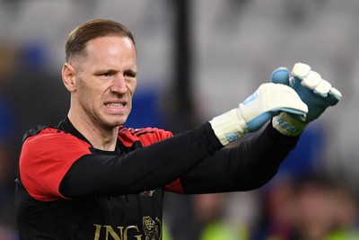 131025 - Wales v Belgium - 2026 FIFA World Cup Qualifying - Matz Sels of Belgium