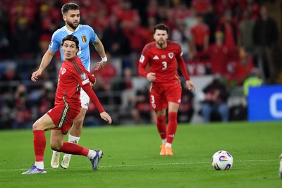 131025 - Wales v Belgium - 2026 FIFA World Cup Qualifying - Harry Wilson of Wales