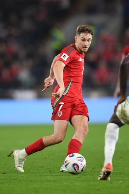 131025 - Wales v Belgium - 2026 FIFA World Cup Qualifying - David Brooks of Wales