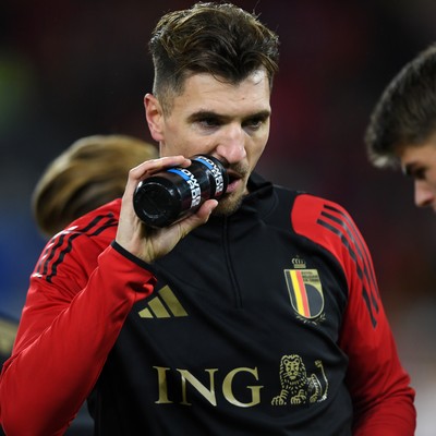 131025 - Wales v Belgium - 2026 FIFA World Cup Qualifying - Thomas Meunier of Belgium