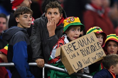 131025 - Wales v Belgium - 2026 FIFA World Cup Qualifying - Wales fans
