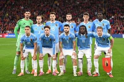 131025 - Wales v Belgium - 2026 FIFA World Cup Qualifying - Belgium team photo