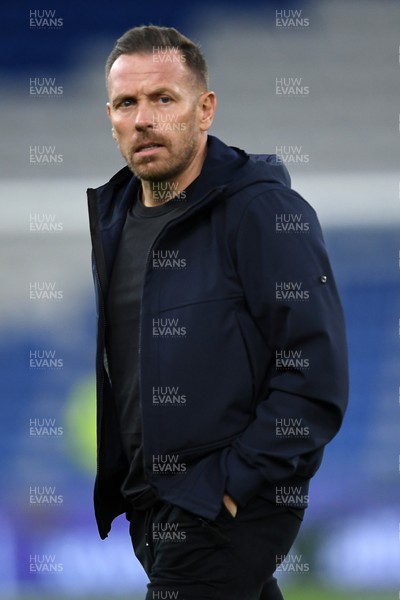 131025 - Wales v Belgium - 2026 FIFA World Cup Qualifying - Craig Bellamy, Wales Manager arrives and inspects the pitch ahead of the match
