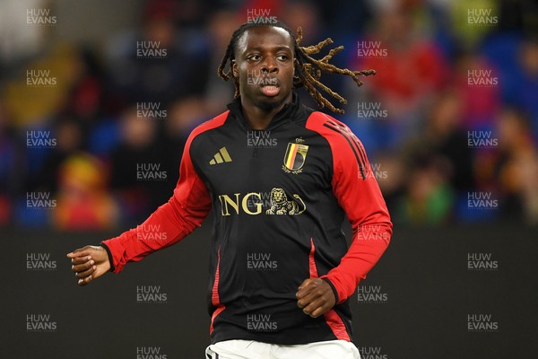 131025 - Wales v Belgium - 2026 FIFA World Cup Qualifying - Jeremy Doku of Belgium