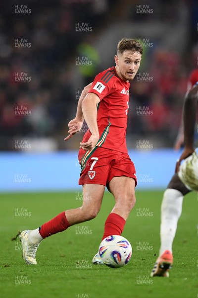 131025 - Wales v Belgium - 2026 FIFA World Cup Qualifying - David Brooks of Wales