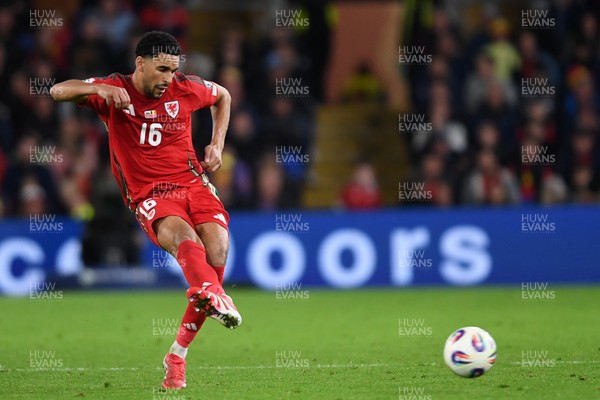 131025 - Wales v Belgium - 2026 FIFA World Cup Qualifying - Ben Cabango of Wales