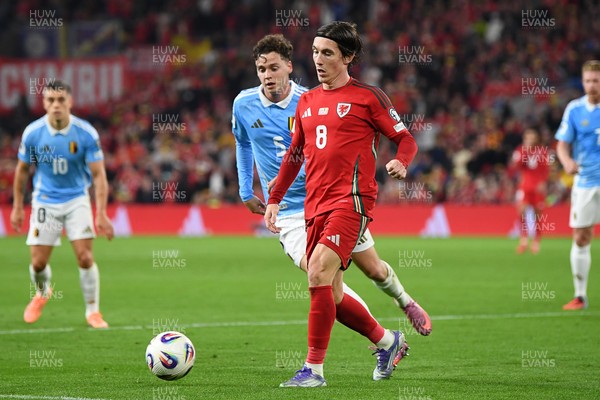131025 - Wales v Belgium - 2026 FIFA World Cup Qualifying - Harry Wilson of Wales