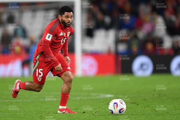 131025 - Wales v Belgium - 2026 FIFA World Cup Qualifying - Jay Dasilva of Wales
