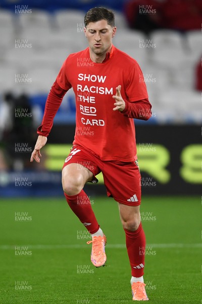 131025 - Wales v Belgium - 2026 FIFA World Cup Qualifying - Ben Davies of Wales