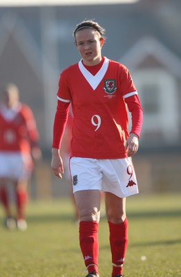 17.02.08.. Wales v Belgium, UEFA Women's Championship 2009.Jenner Park, Barry Wales' Cheryl Foster 