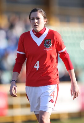 17.02.08.. Wales v Belgium, UEFA Women's Championship 2009.Jenner Park, Barry Wales' Nicola Cousins 