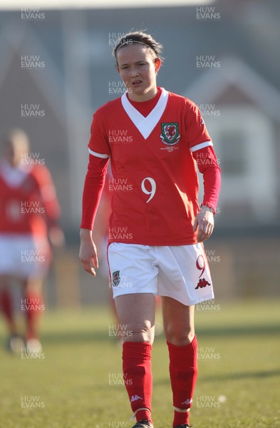 17.02.08.. Wales v Belgium, UEFA Women's Championship 2009.Jenner Park, Barry Wales' Cheryl Foster 
