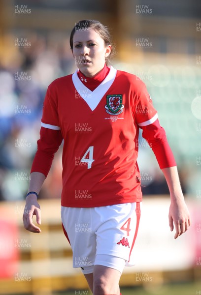 17.02.08.. Wales v Belgium, UEFA Women's Championship 2009.Jenner Park, Barry Wales' Nicola Cousins 